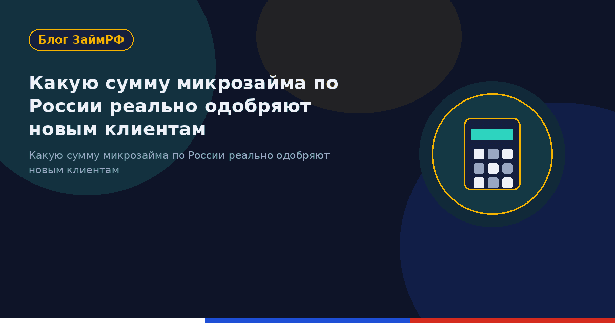 Какую сумму микрозайма по России реально одобряют новым клиентам